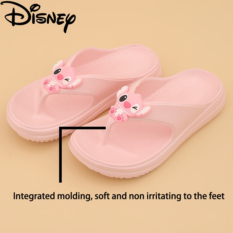 Disney Angel Non-Slip 1.57inch Summer Women's Flip-Flops, Soft EVA Molded Lightweight Thick-Soled Fashionable Outdoor Sandals with Arch Support Design