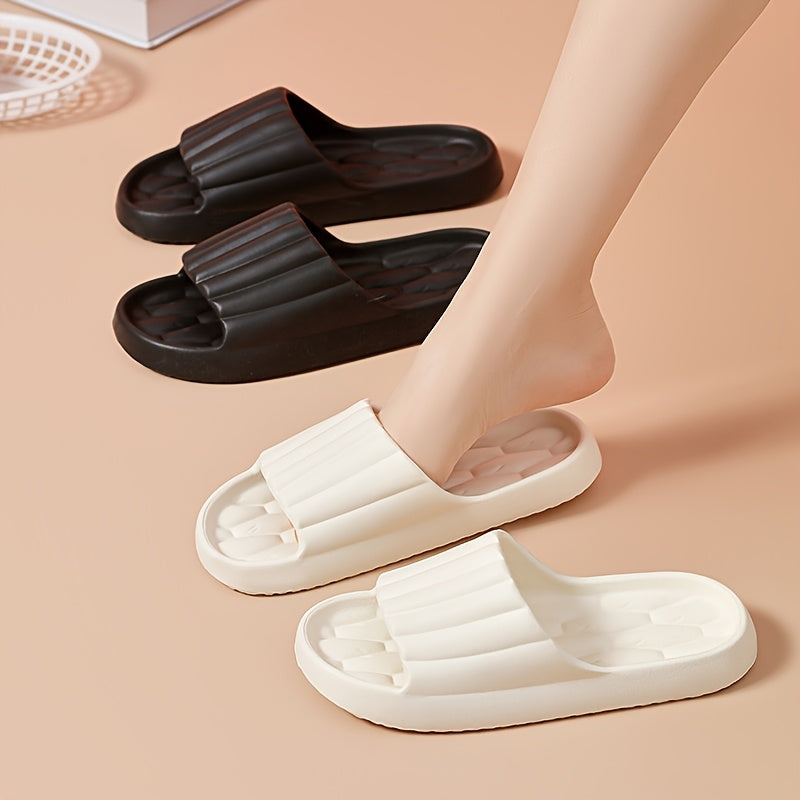 EVA Soft Sole Slippers, Quick-Dry Non-Slip Home Shower Slides, Lightweight Beach Slides