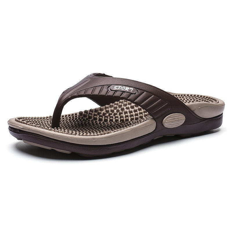 Acupressure Massage Slippers, Flip-Flops, Arch Support, Suitable for Adults, Unisex, Lightweight And Comfortable Summer Sandals with Shock Absorption And Anti-Slip Features, Ideal for Indoor And Outdoor Use at The Beach During Spring And Summer.