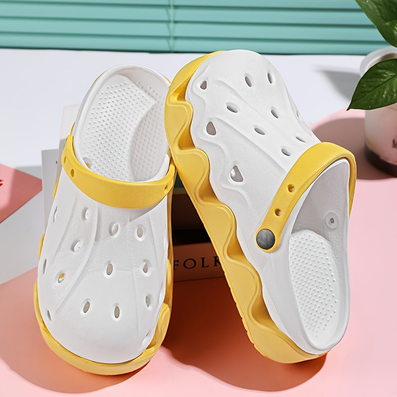 2025 Summer New Thick-Soled Breathable Non-Slip Beach Sandals, Stylish And Water-Draining Casual Flip-Flops.
