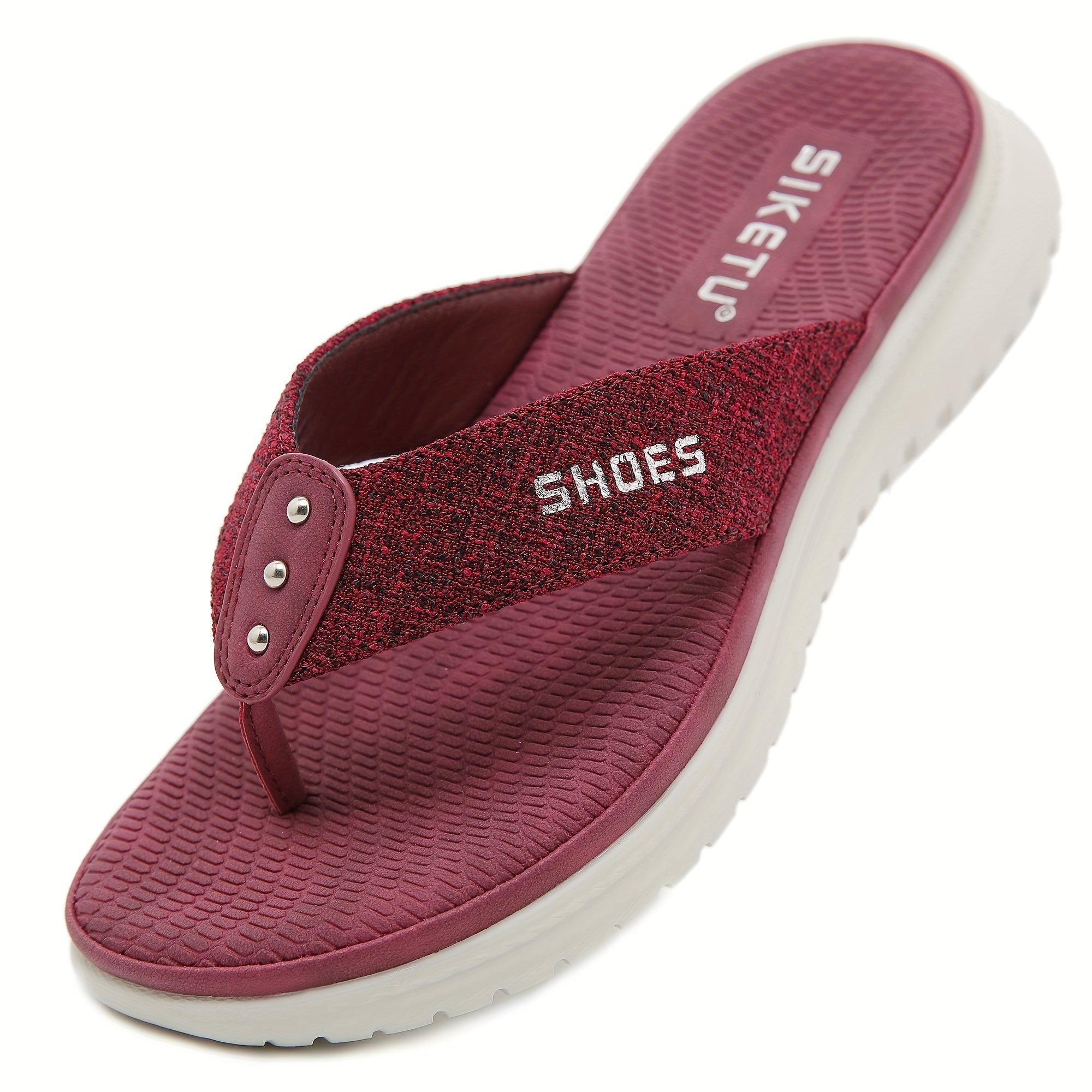 Women's Summer Slide Sandals - Casual Open-Toe Flip-Flops with Arch Support, Comfortable Low Heel, Fabric Upper, EVA Insole, Available in Pink, Red, Blue, Black, Grey, Beige & More, Sizes 35-42, Strappy Sandals