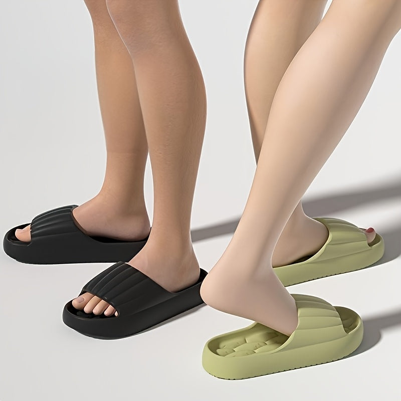 EVA Soft Sole Slippers, Quick-Dry Non-Slip Home Shower Slides, Lightweight Beach Slides