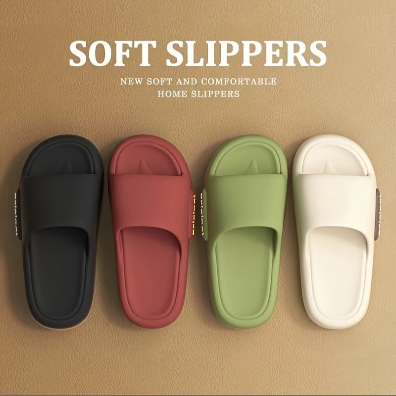 Women's Summer Slippers - Solid color elegant, comfortable for all seasons, round toe|simple|non-slip|quick-drying|platform soles|comfortable, EVA durable insoles and soles, casual daily wear, suitable for beach holiday trips, unisex beach sandals