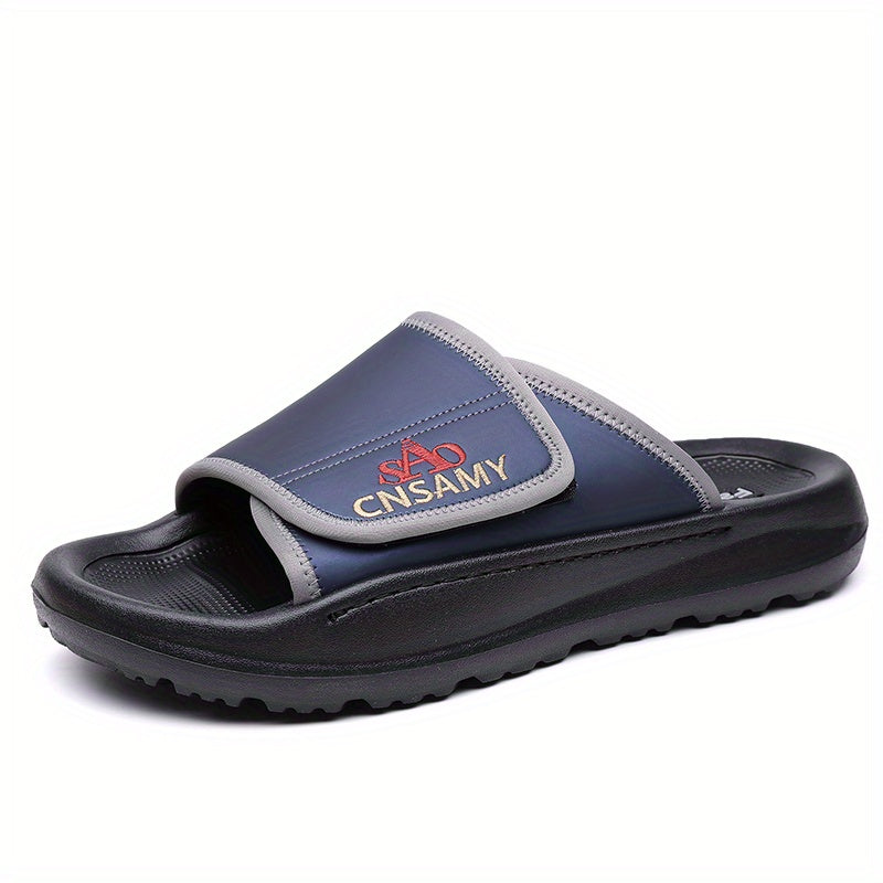 Men's Fashion Anti-Slip Flip-Flops, Comfortable Thick-Soled Summer Sandals - Durable EVA Material, Unisex Design, Casual Daily Use, Non-Slip Wear-Resistant Driving & Home Slippers for Men, 2025 New Lightweight Quick-Dry Slides - Stylish Open-Toe
