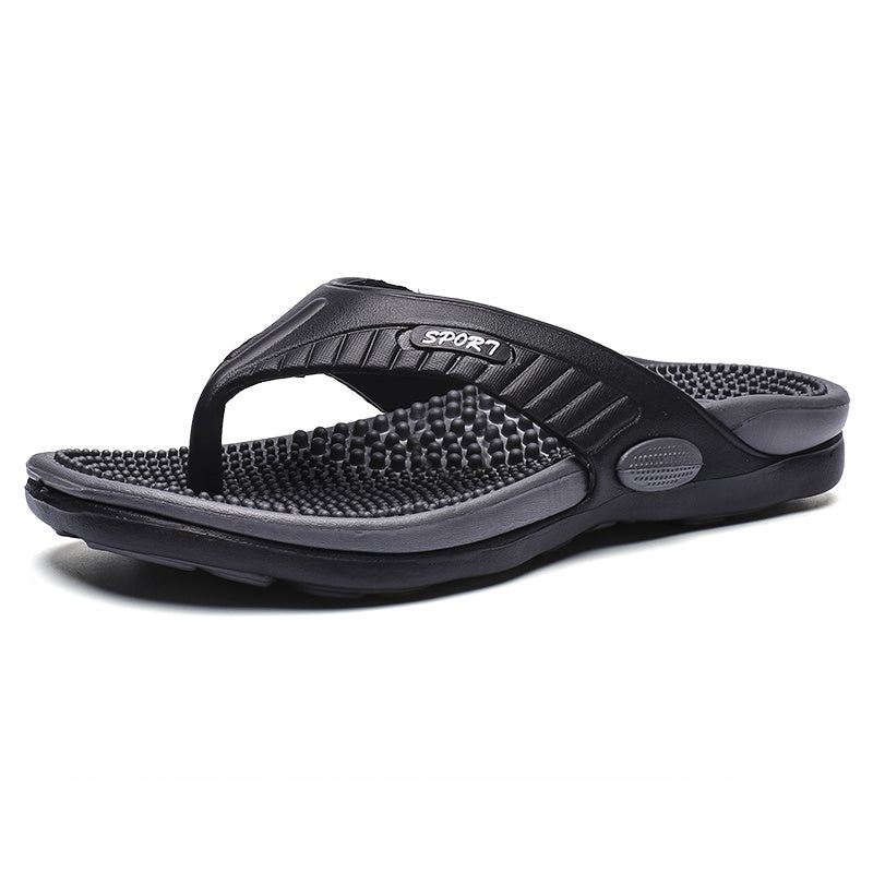 Acupressure Massage Slippers, Flip-Flops, Arch Support, Suitable for Adults, Unisex, Lightweight And Comfortable Summer Sandals with Shock Absorption And Anti-Slip Features, Ideal for Indoor And Outdoor Use at The Beach During Spring And Summer.