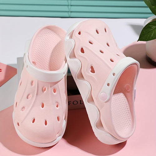 2025 Summer New Thick-Soled Breathable Non-Slip Beach Sandals, Stylish And Water-Draining Casual Flip-Flops.