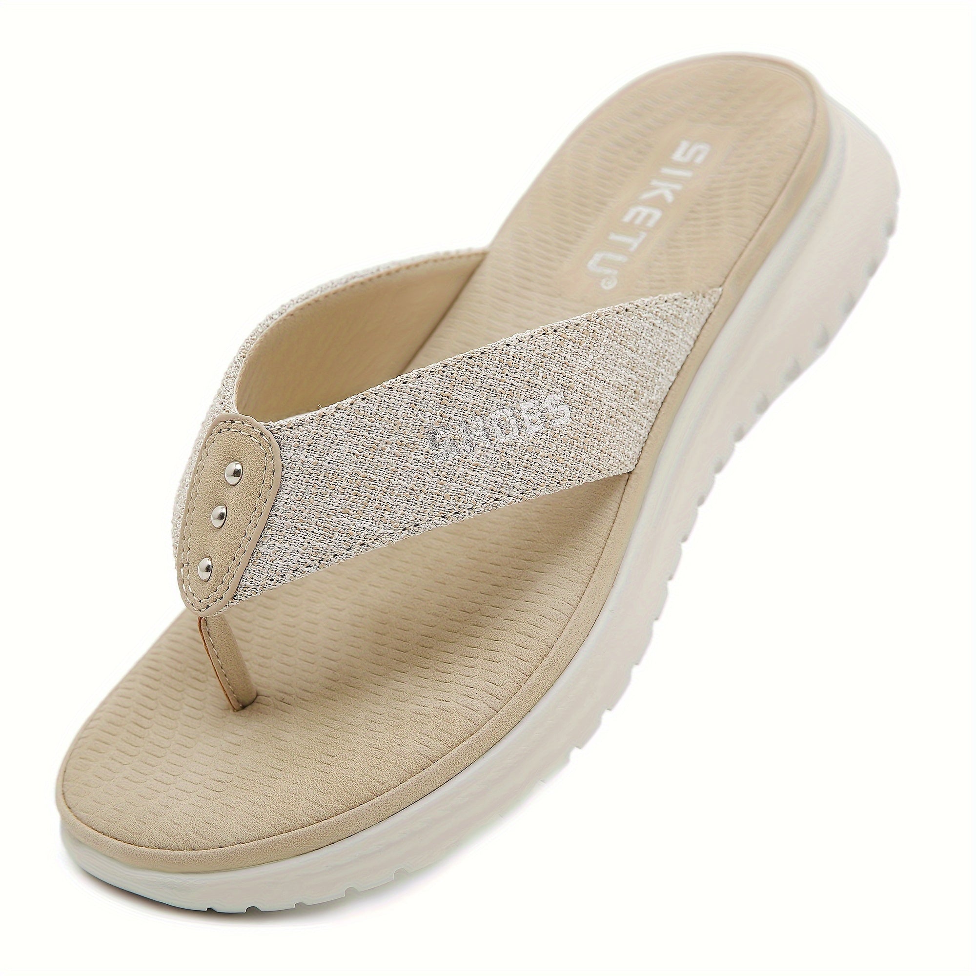 Women's Summer Slide Sandals - Casual Open-Toe Flip-Flops with Arch Support, Comfortable Low Heel, Fabric Upper, EVA Insole, Available in Pink, Red, Blue, Black, Grey, Beige & More, Sizes 35-42, Strappy Sandals