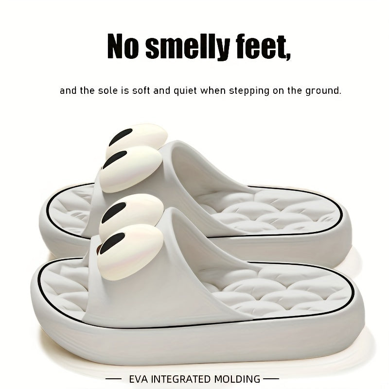 Women'S Soft & Comfortable EVA Flip-Flops with Playful Face Design - Ideal for Home, Beach, and Outdoor Use, All-Season Casual Footwear, Beach Footwear | Playful Design | EVA Flip Flops