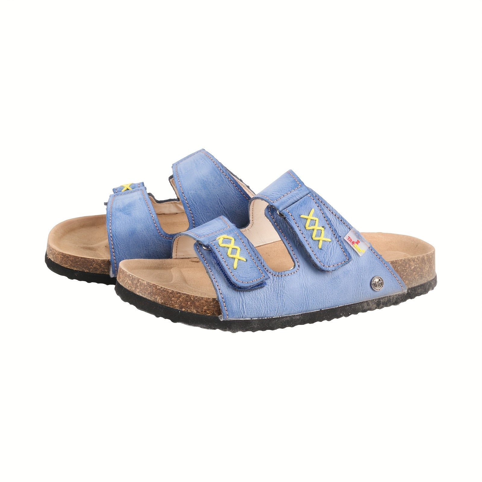 Women's Leopard Print Flip Flops - Open-Toe Summer Sandals with Non-Tiring Thick Platform Sole, Cushioned EVA/TPR Outsole - Slip-On Beach Shoes for Women - TMA EYES Everyday & Formal Use, Cute Sandals