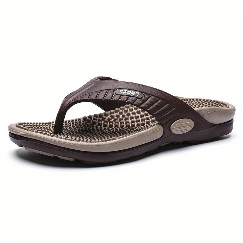 Acupressure Massage Slippers, Flip-Flops, Arch Support, Suitable for Adults, Unisex, Lightweight And Comfortable Summer Sandals with Shock Absorption And Anti-Slip Features, Ideal for Indoor And Outdoor Use at The Beach During Spring And Summer.
