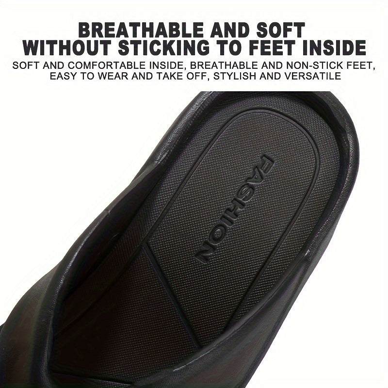 Women's Comfort Wedge Flip-Flops with Arch Support - Casual Slide Sandals for Indoor/Outdoor, Summer Patio & Pool, Non-Slip EVA Sole