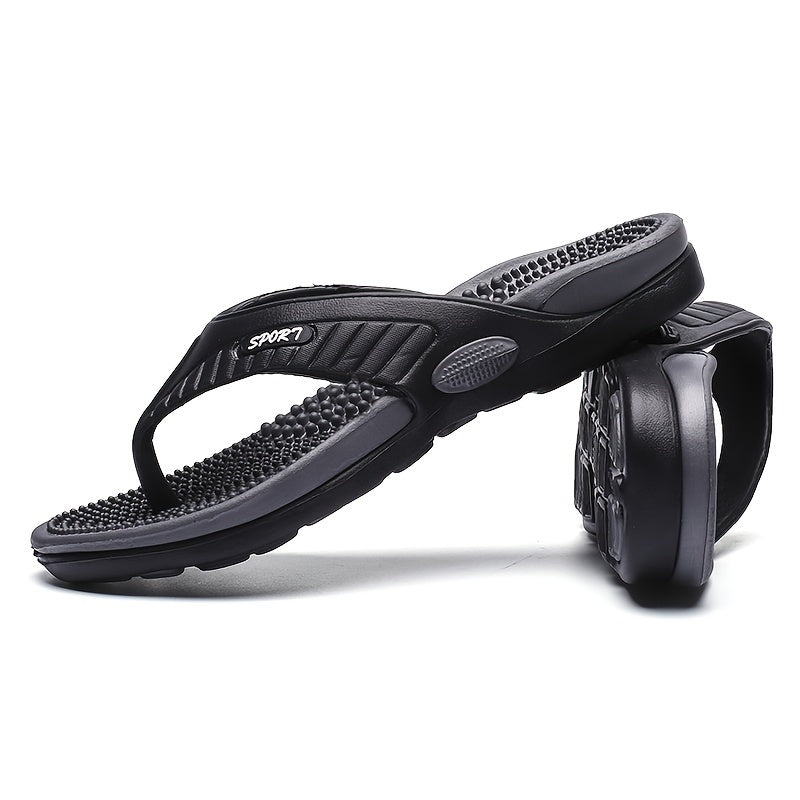 Acupressure Massage Slippers, Flip-Flops, Arch Support, Suitable for Adults, Unisex, Lightweight And Comfortable Summer Sandals with Shock Absorption And Anti-Slip Features, Ideal for Indoor And Outdoor Use at The Beach During Spring And Summer.