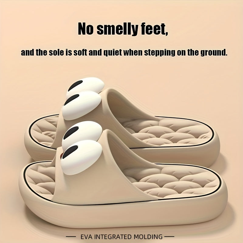 Women'S Soft & Comfortable EVA Flip-Flops with Playful Face Design - Ideal for Home, Beach, and Outdoor Use, All-Season Casual Footwear, Beach Footwear | Playful Design | EVA Flip Flops