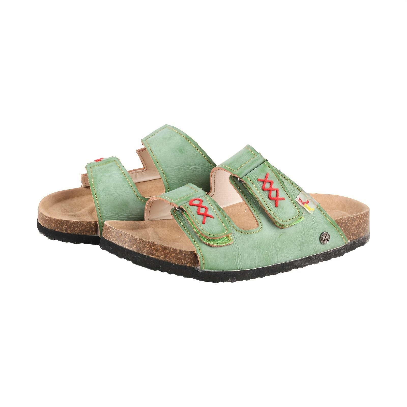 Women's Leopard Print Flip Flops - Open-Toe Summer Sandals with Non-Tiring Thick Platform Sole, Cushioned EVA/TPR Outsole - Slip-On Beach Shoes for Women - TMA EYES Everyday & Formal Use, Cute Sandals