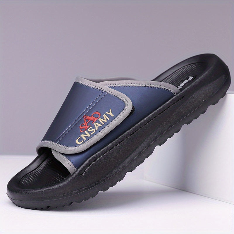 Men's Fashion Anti-Slip Flip-Flops, Comfortable Thick-Soled Summer Sandals - Durable EVA Material, Unisex Design, Casual Daily Use, Non-Slip Wear-Resistant Driving & Home Slippers for Men, 2025 New Lightweight Quick-Dry Slides - Stylish Open-Toe