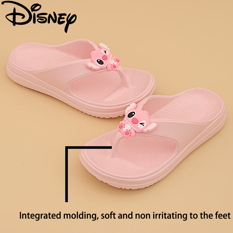 Disney Angel Non-Slip 1.57inch Summer Women's Flip-Flops, Soft EVA Molded Lightweight Thick-Soled Fashionable Outdoor Sandals with Arch Support Design