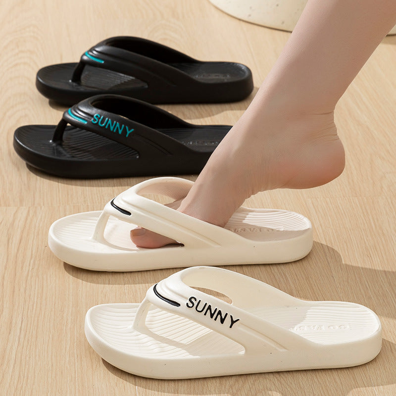 Women'S Non-Slip Comfort Flip Flops, Casual Solid Color EVA Sandals, All-Season Versatile Beach Slides, Hand Washable, Outdoor Fashion Footwear