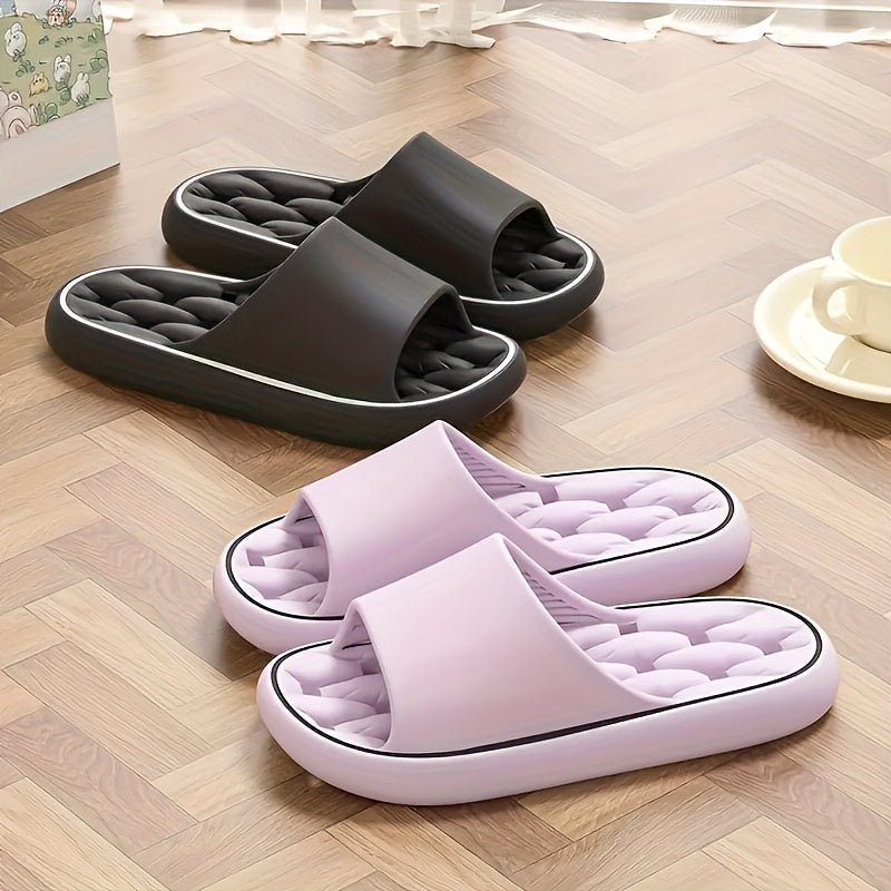 Unisex Comfortable EVA Non-Slip Sandals - Minimalist Stripe Design, All Seasons Wearble & Handwash Friendly | Ideal for Home and Beach Use, Sandals for Women Winter, Sand Slip On Comfortable Sandals
