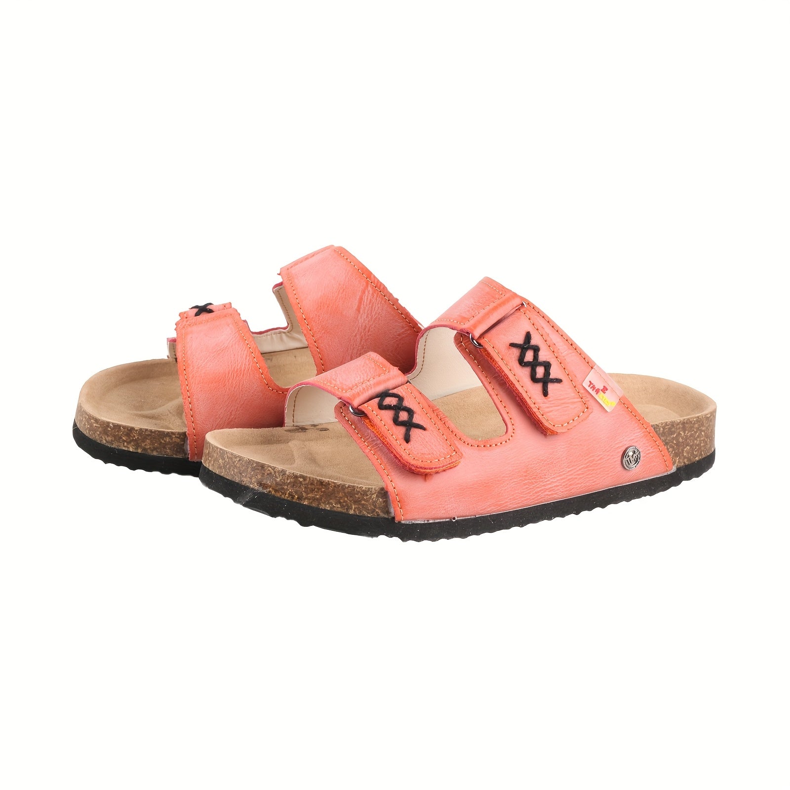 Women's Leopard Print Flip Flops - Open-Toe Summer Sandals with Non-Tiring Thick Platform Sole, Cushioned EVA/TPR Outsole - Slip-On Beach Shoes for Women - TMA EYES Everyday & Formal Use, Cute Sandals