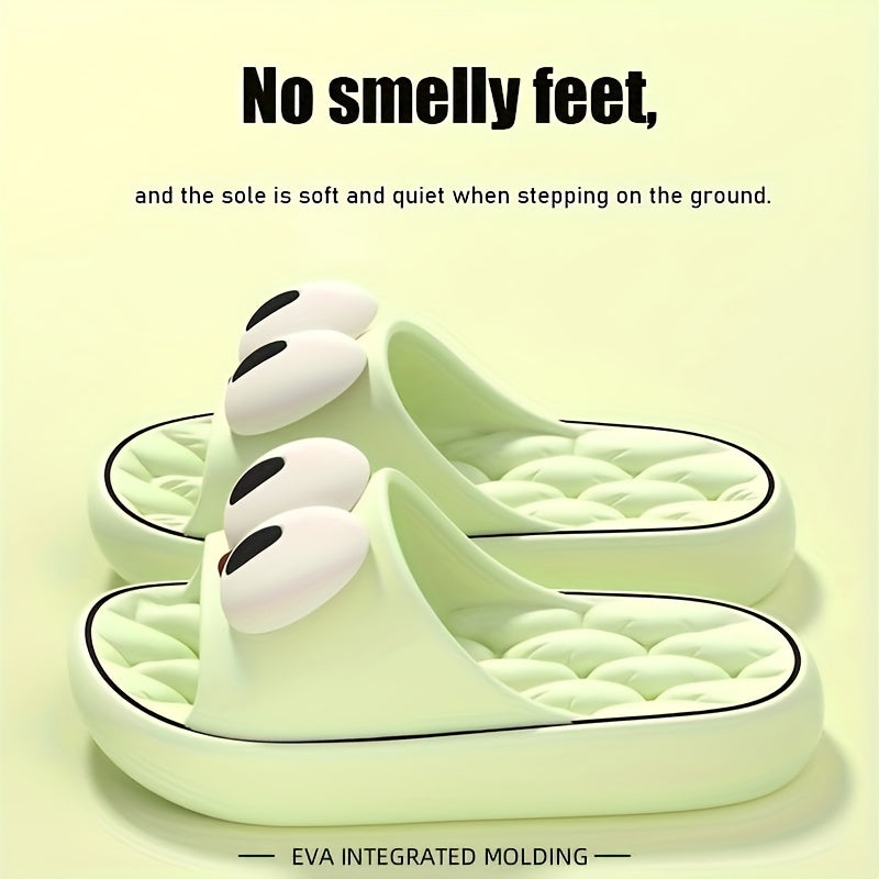 Women'S Soft & Comfortable EVA Flip-Flops with Playful Face Design - Ideal for Home, Beach, and Outdoor Use, All-Season Casual Footwear, Beach Footwear | Playful Design | EVA Flip Flops