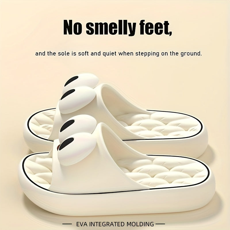 Women'S Soft & Comfortable EVA Flip-Flops with Playful Face Design - Ideal for Home, Beach, and Outdoor Use, All-Season Casual Footwear, Beach Footwear | Playful Design | EVA Flip Flops