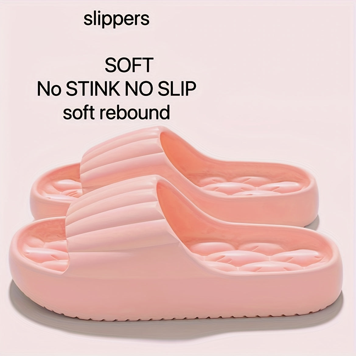 EVA Soft Sole Slippers, Quick-Dry Non-Slip Home Shower Slides, Lightweight Beach Slides