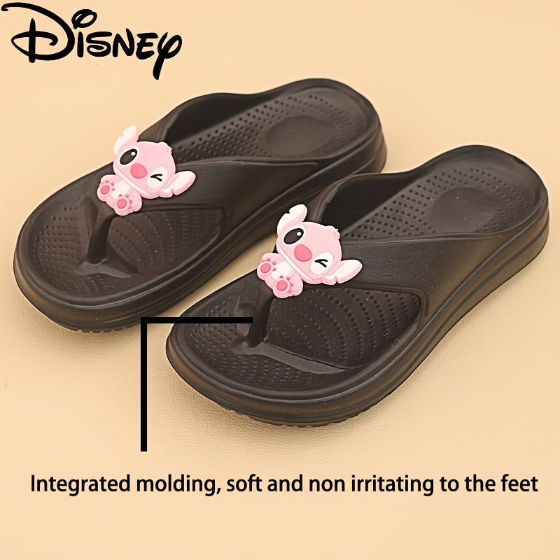 Disney Angel Non-Slip 1.57inch Summer Women's Flip-Flops, Soft EVA Molded Lightweight Thick-Soled Fashionable Outdoor Sandals with Arch Support Design