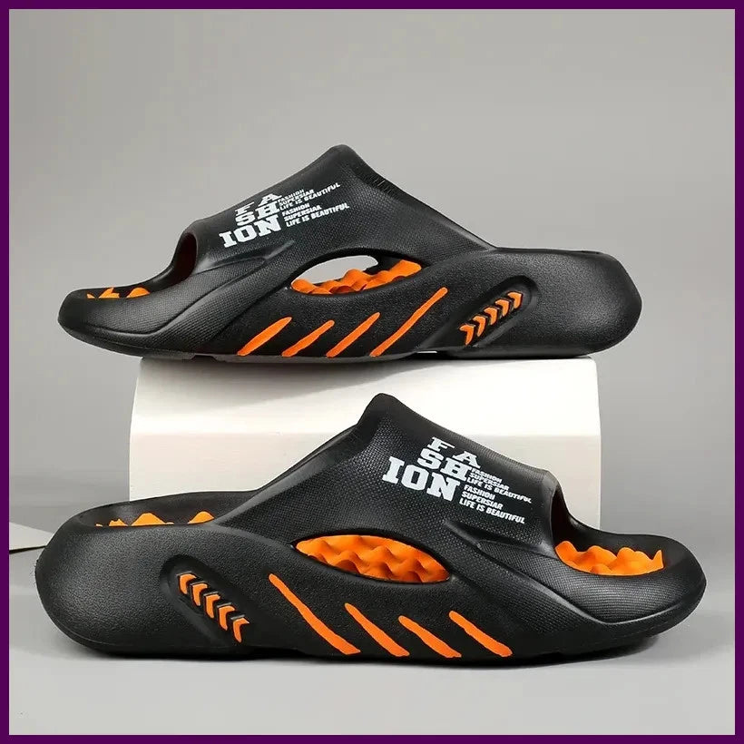 New Summer Men Massage Slippers Sides Indoor Outdoor Sandals Beach Casual Shoes