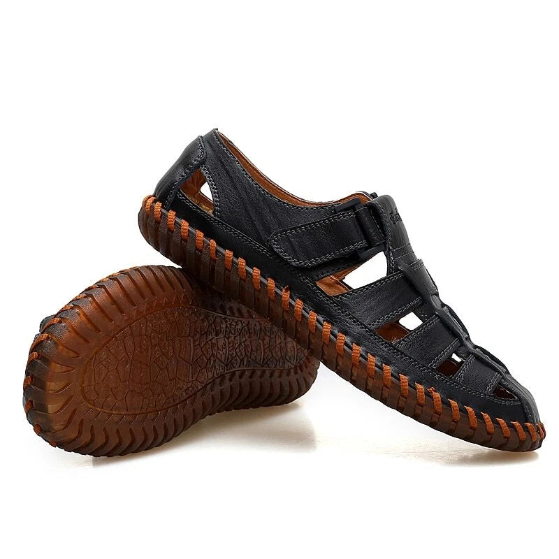 Summer Men's Sandals Roman Beach Slippers Slip on Wading Non-slip Sneakers