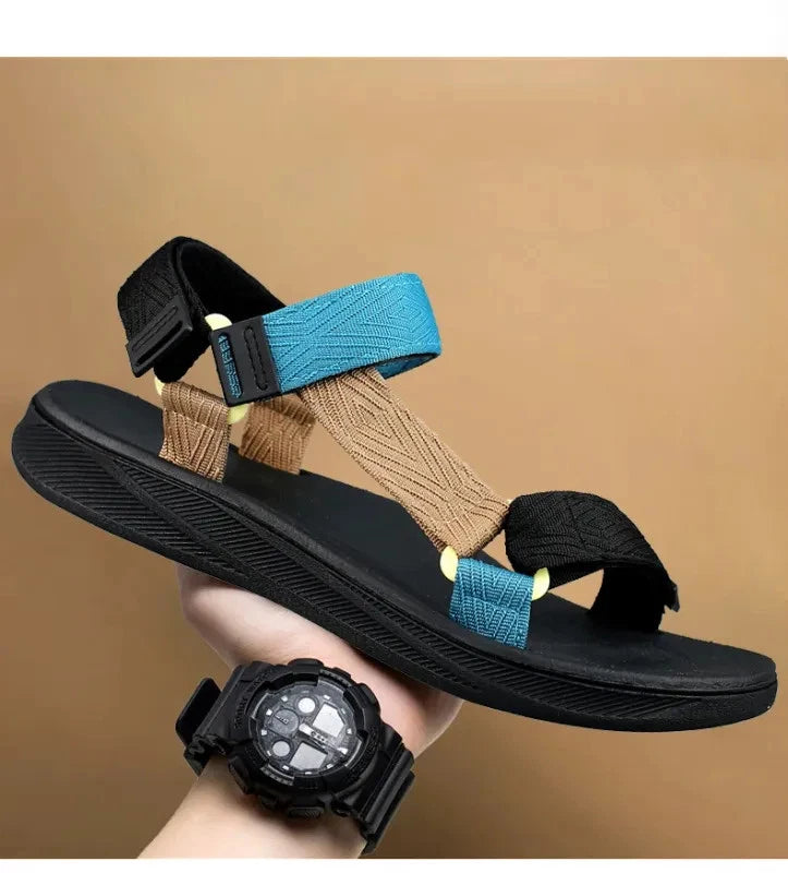 New Mens Summer Outdoor Sandals Open Toe Arch Support Non-slip Beach Sandals