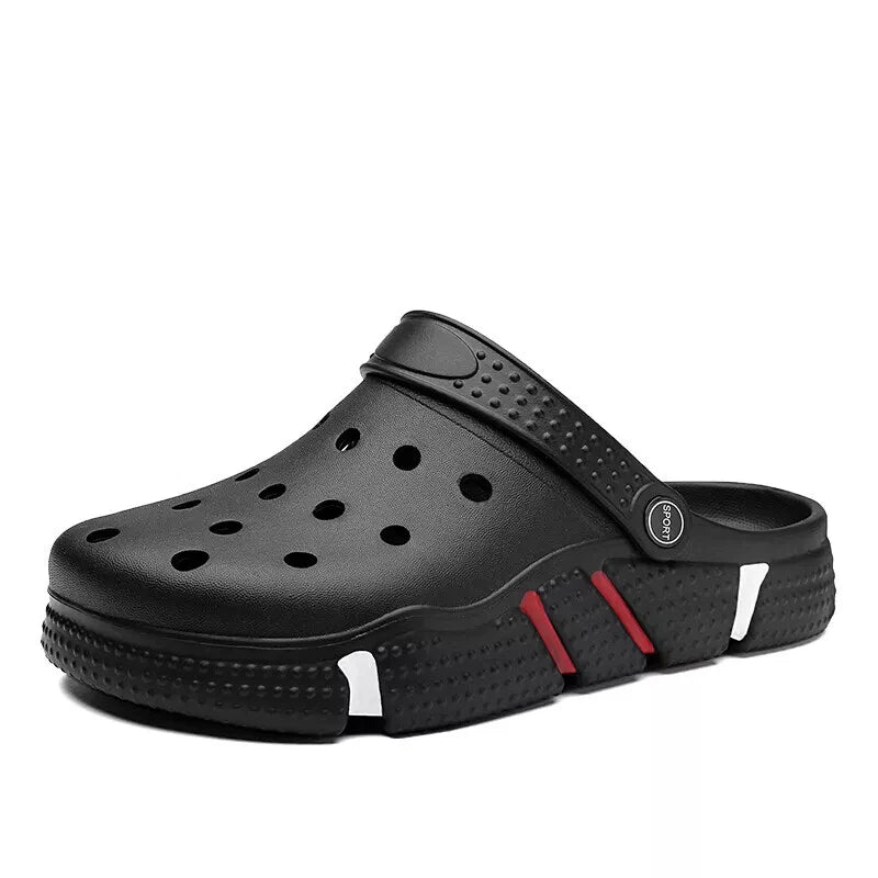 Mens Slip on Garden Mules Clogs Shoes Sports Sandals Beach Swim Slippers Shoes