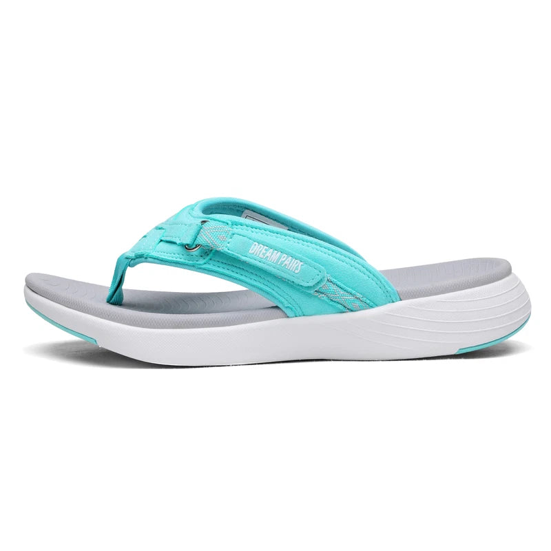 Women Arch Support Flip Flops Thong Sandals Lightweight Summer Beach Sandals