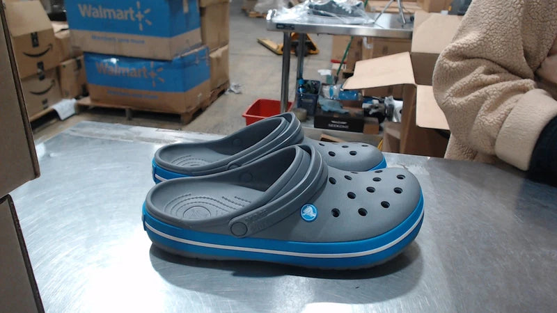UsedLikeNew_Crocs Unisex-Adult Crocband Clog, Charcoal/Ocean, 10 Men/12