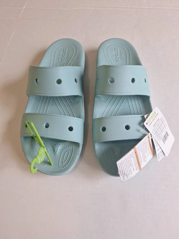 Crocs Classic Sandals Two-Strap Comfort Slides Adult Men's Slip-Ons Size 15