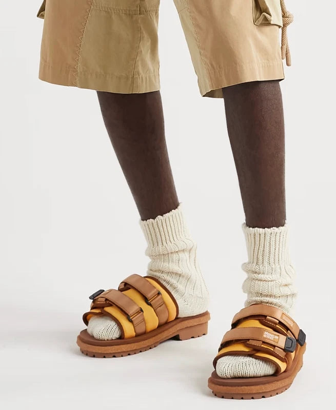 Moncler X Suicoke Moto Mountain Ripstop Vibram Sole Slides Shoes Sandals New 43