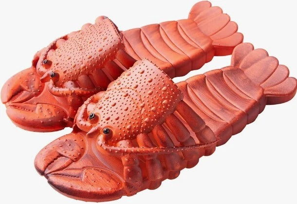 Lobster Flip Flops,Lobster Slipper,Lobster Slide,Lobster Pool Beach Shower Shoes