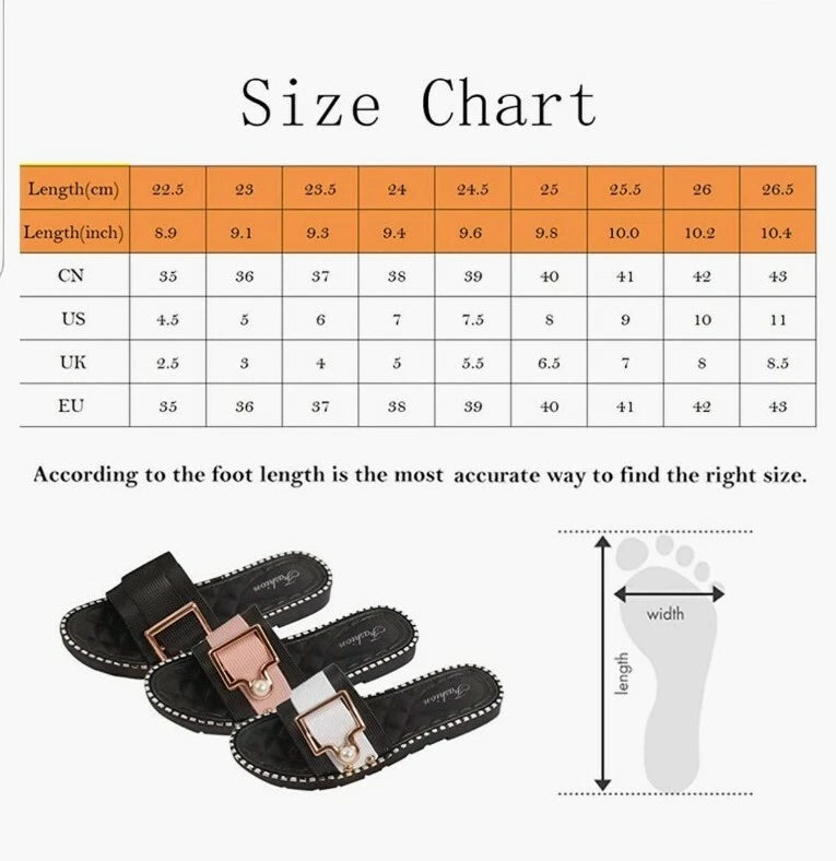 Women Slip On Sliders Slippers Summer Beach Flat Flip Flops Sandals size 8  (1)