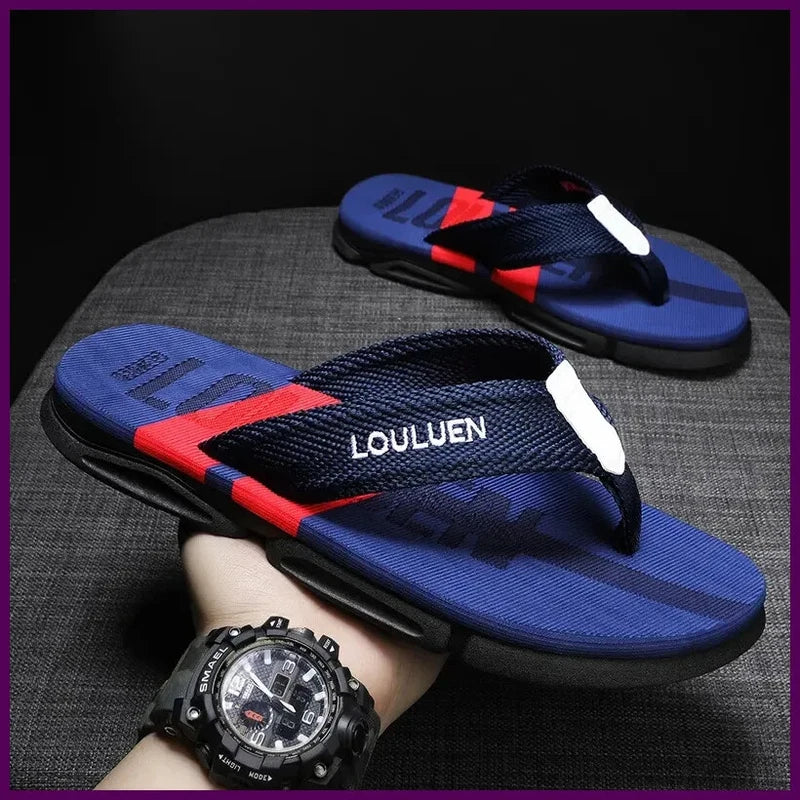 Summer Flip Flops Men Outdoor Casual Beach Shoes Slippers Men's Anti-skid