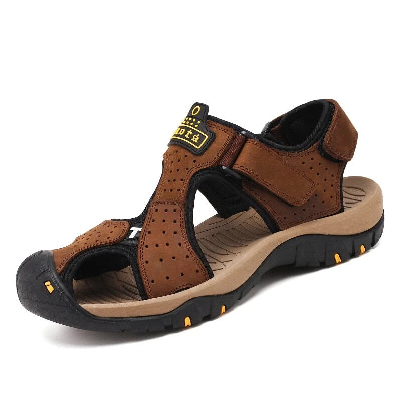 Summer Sandals Men Beach Non-slip Wearproof Anti-collision Soft Slippers