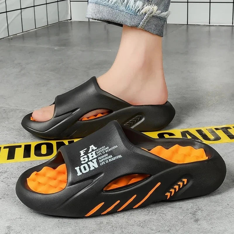 New Summer Men Massage Slippers Slides Outdoor Beach Casual Sandals Shoes Gift
