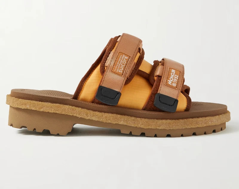 Moncler X Suicoke Moto Mountain Ripstop Vibram Sole Slides Shoes Sandals New 43