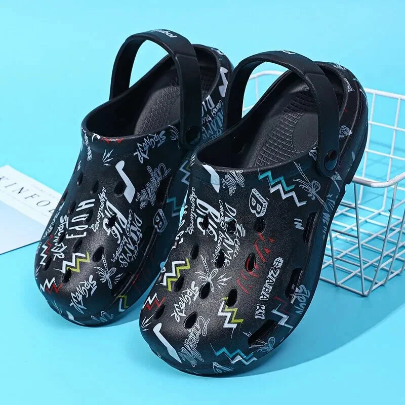 New Fashion Summer Men's Beach Shoes Foam Anti Slipper Casual Sandals Hole shoes
