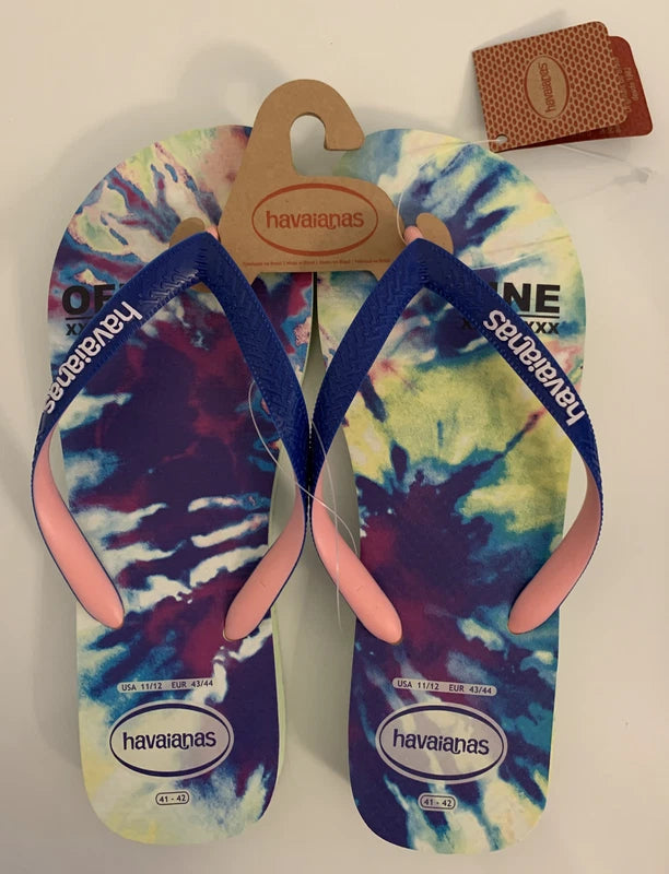 Havaianas Flip-flops Beach Slippers Sandal Apple Green Multicolor Size 11/12