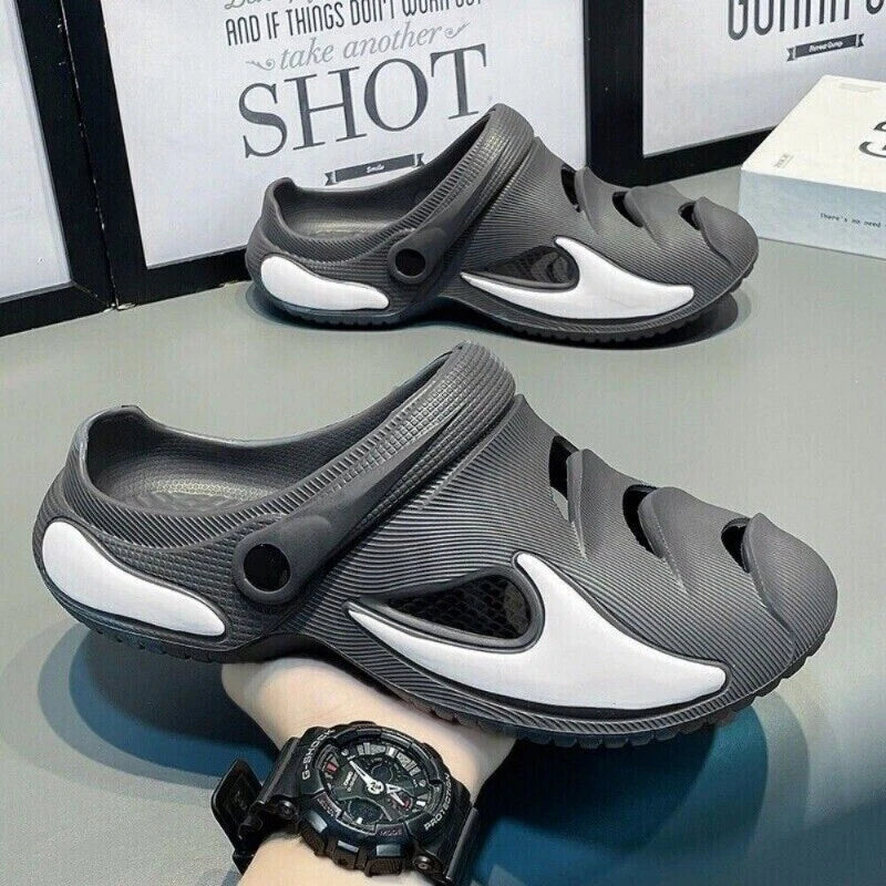 Men's Clogs Slip on Casual Shoes Waterproof Slippers Garden Beach Swim Sandals