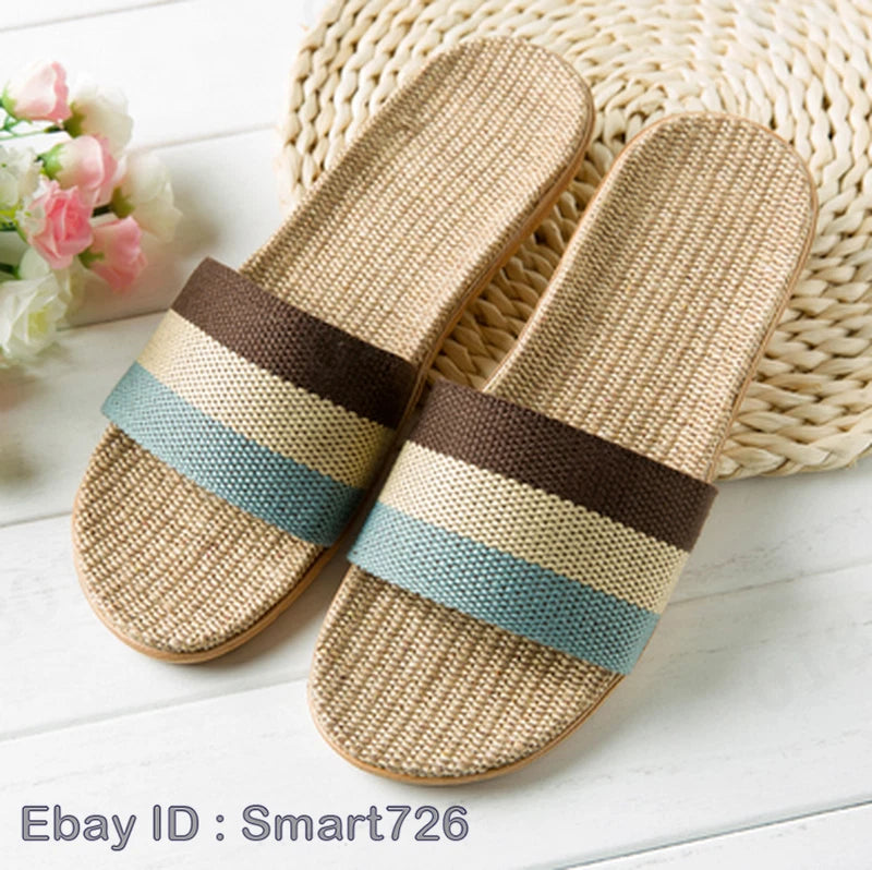 Fashion Men Slip on Slides Indoor Home Slippers Summer Sandal Casual Beach Shoes