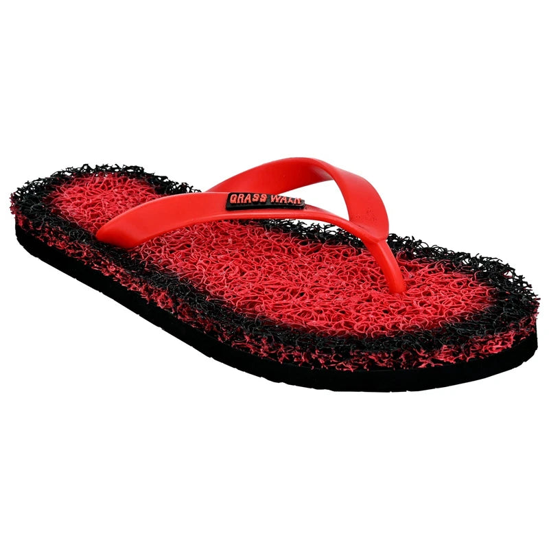 Flip Flops Women's Sandals Flat Red Slippers Beach Water Classic PVC Non-Slip