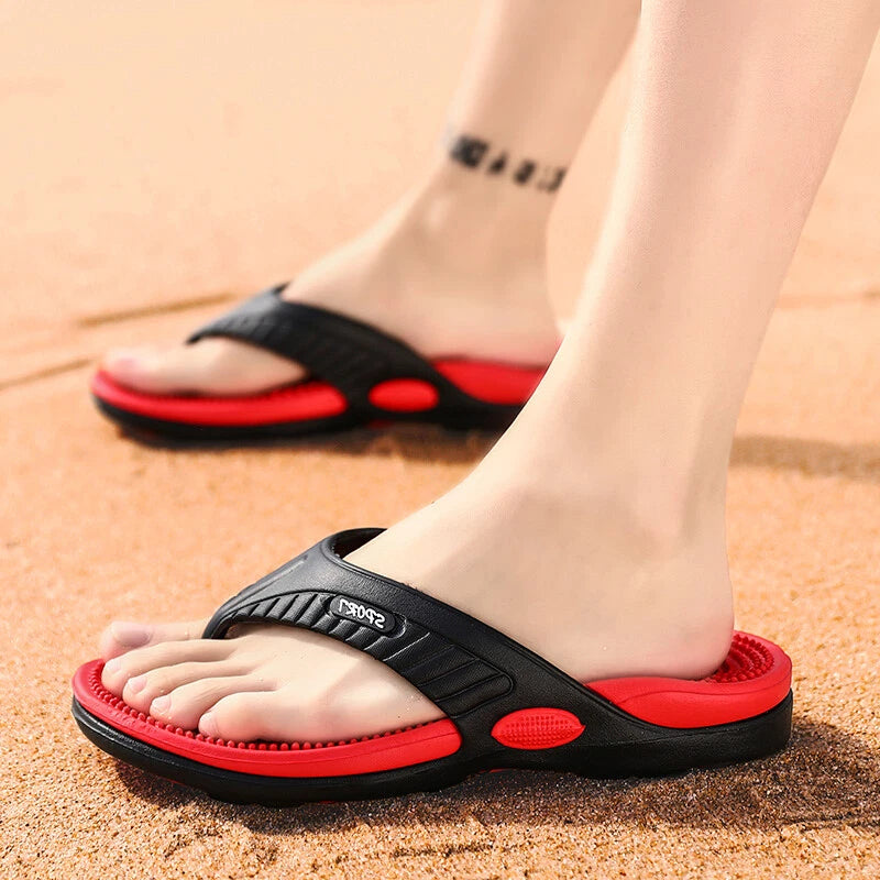 2022 Mens Thong Flip Flops Sandals Farbic Comfort Beach Sandal Slippers US Size