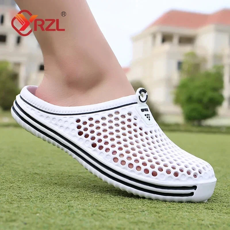 Comfortable Men Pool Sandals Summer Outdoor Beach Shoes Men Slip on Garden Clogs