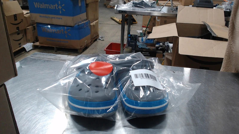 UsedLikeNew_Crocs Unisex-Adult Crocband Clog, Charcoal/Ocean, 10 Men/12