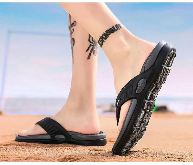 Massage Flip-flops Summer Men Slippers Beach Sandals Comfortable Men Casual Shoe